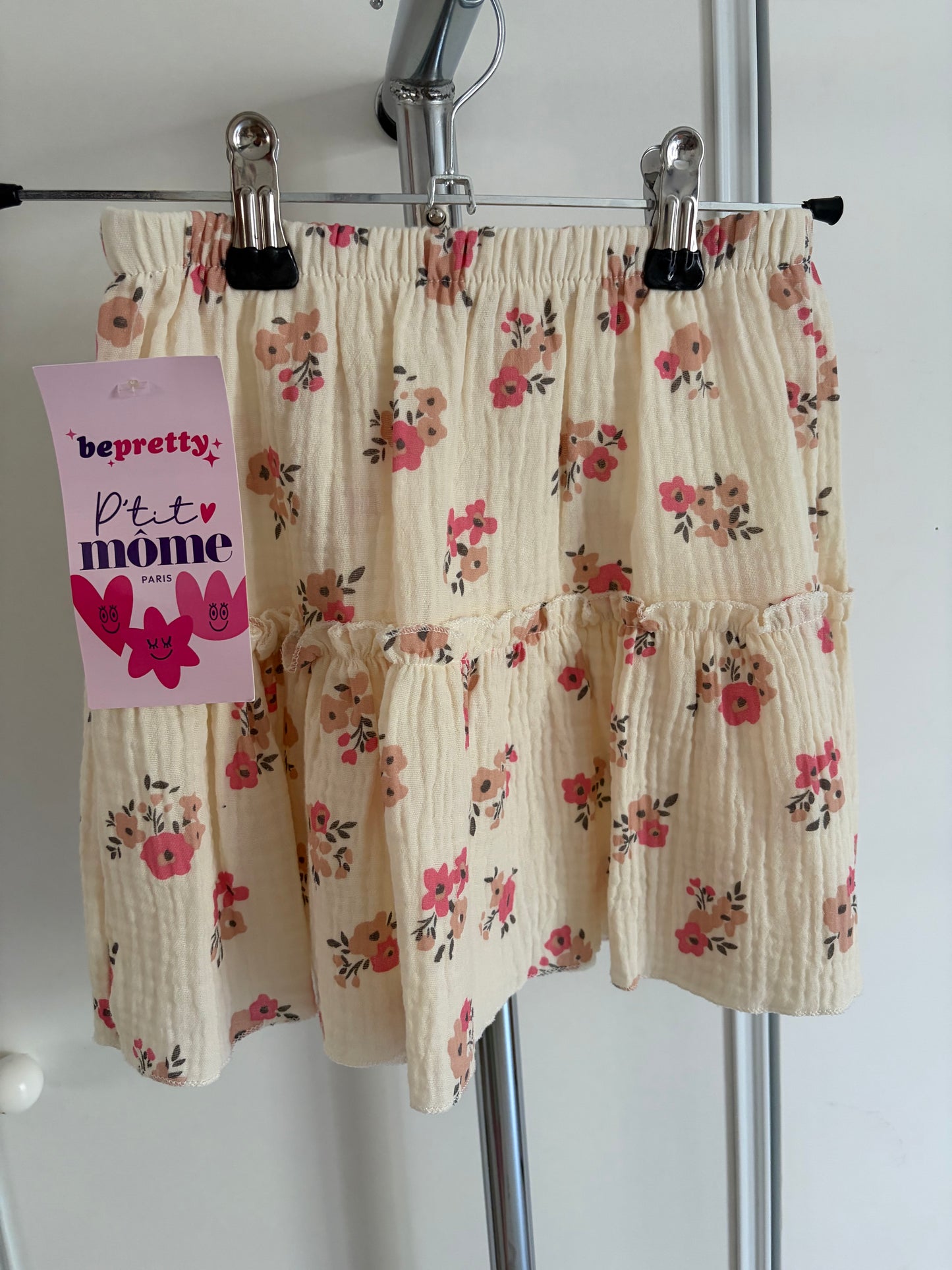 Jupe gaze de coton fleurie 🌺