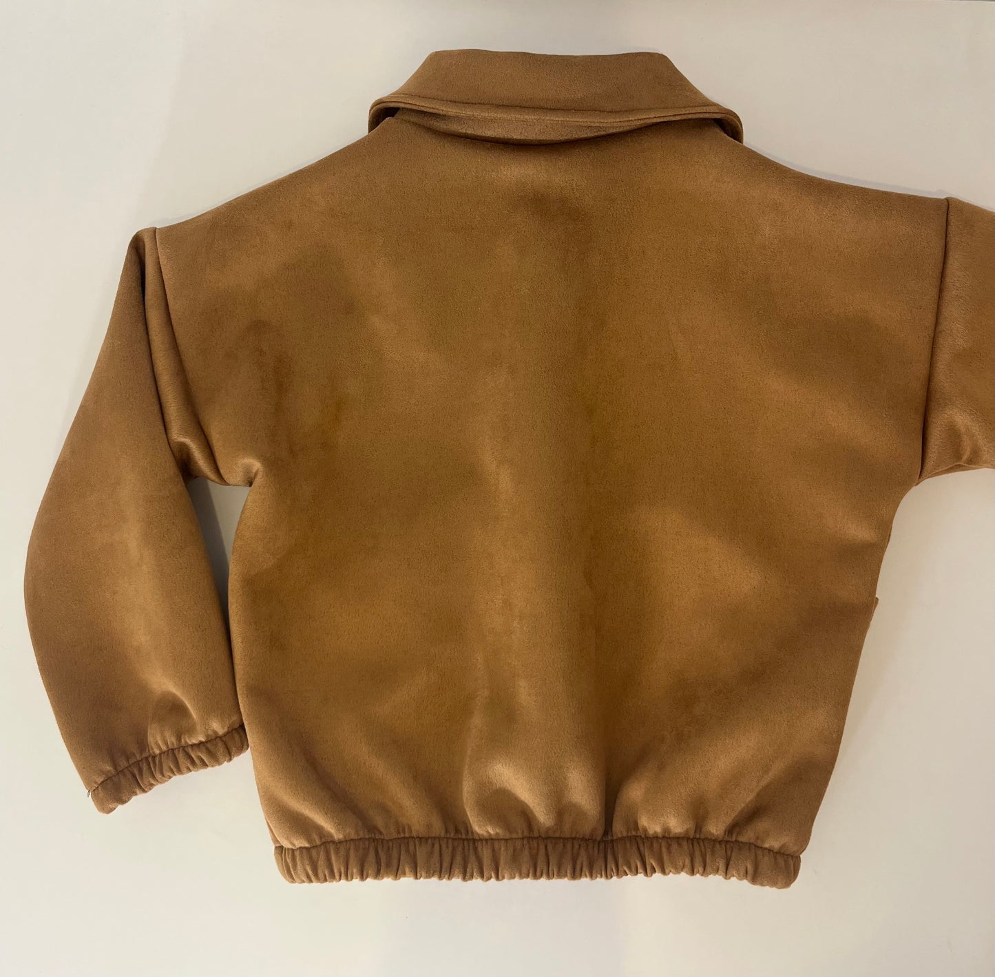 Veste marron effet suédine