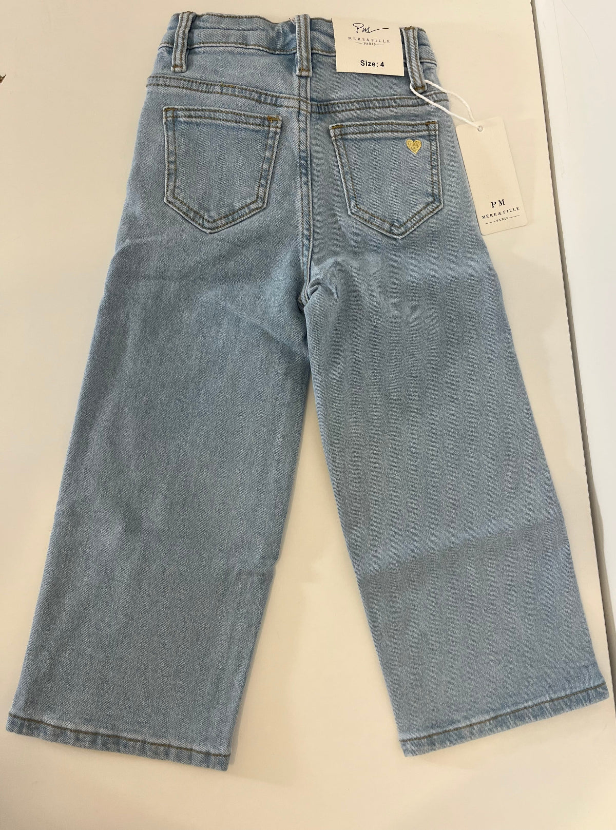 Jean bleu clair coupe droite