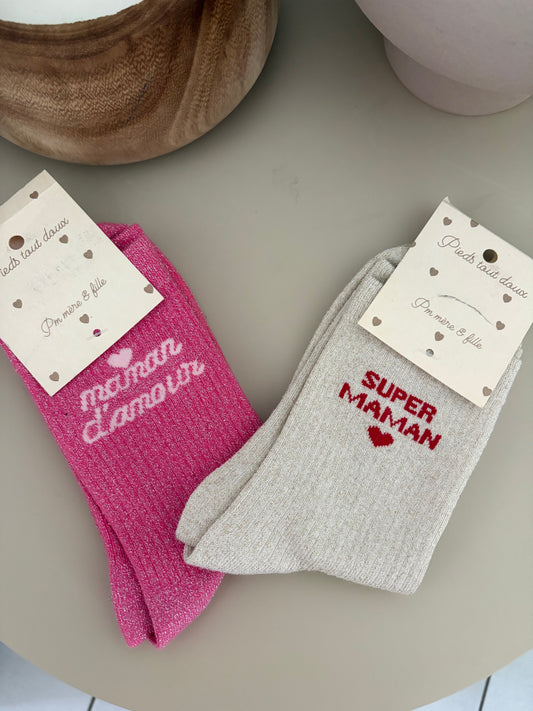 Chaussettes pour les super mamans ! 💖