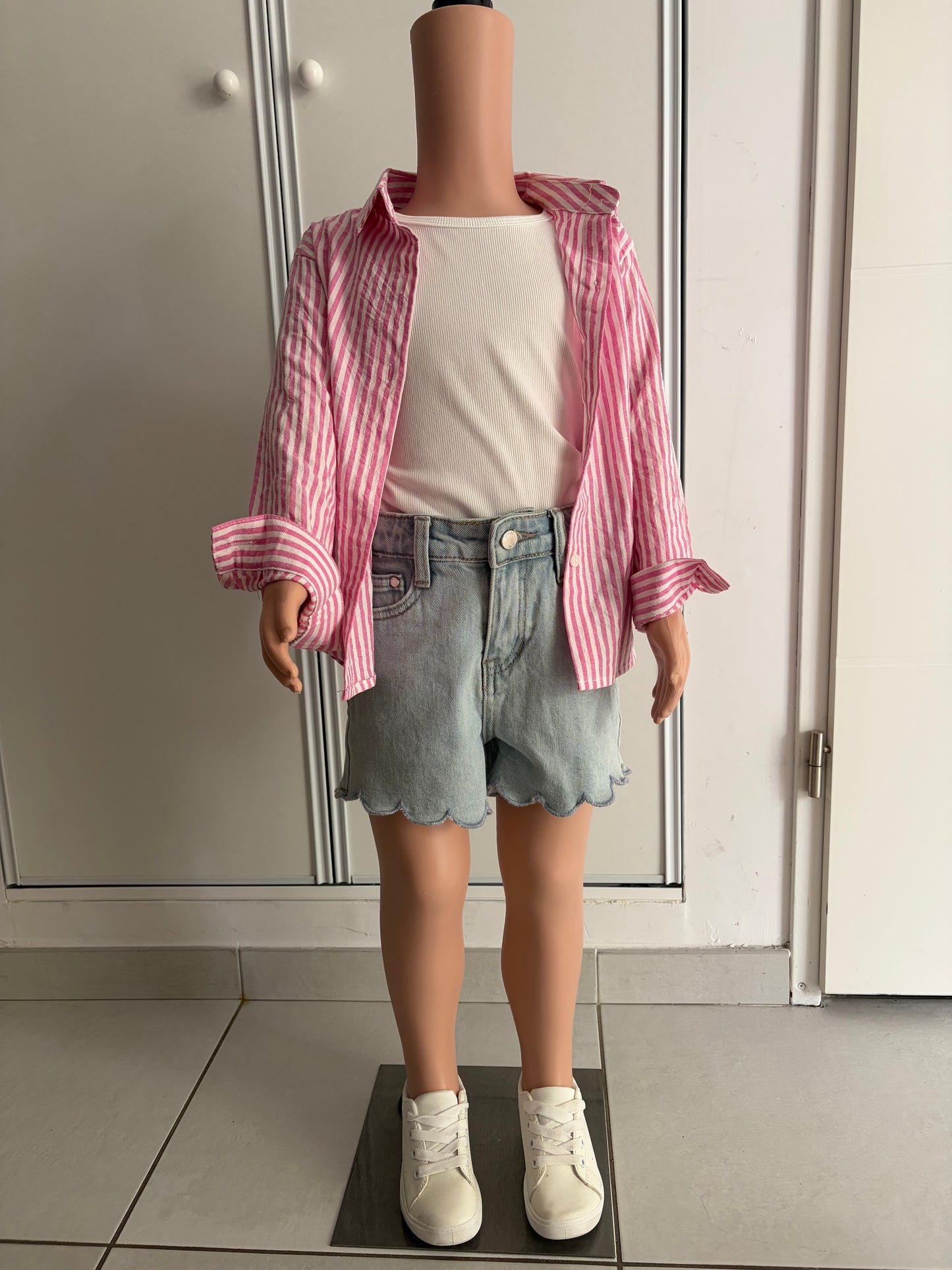 Chemise rose rayé «  Summer Love »