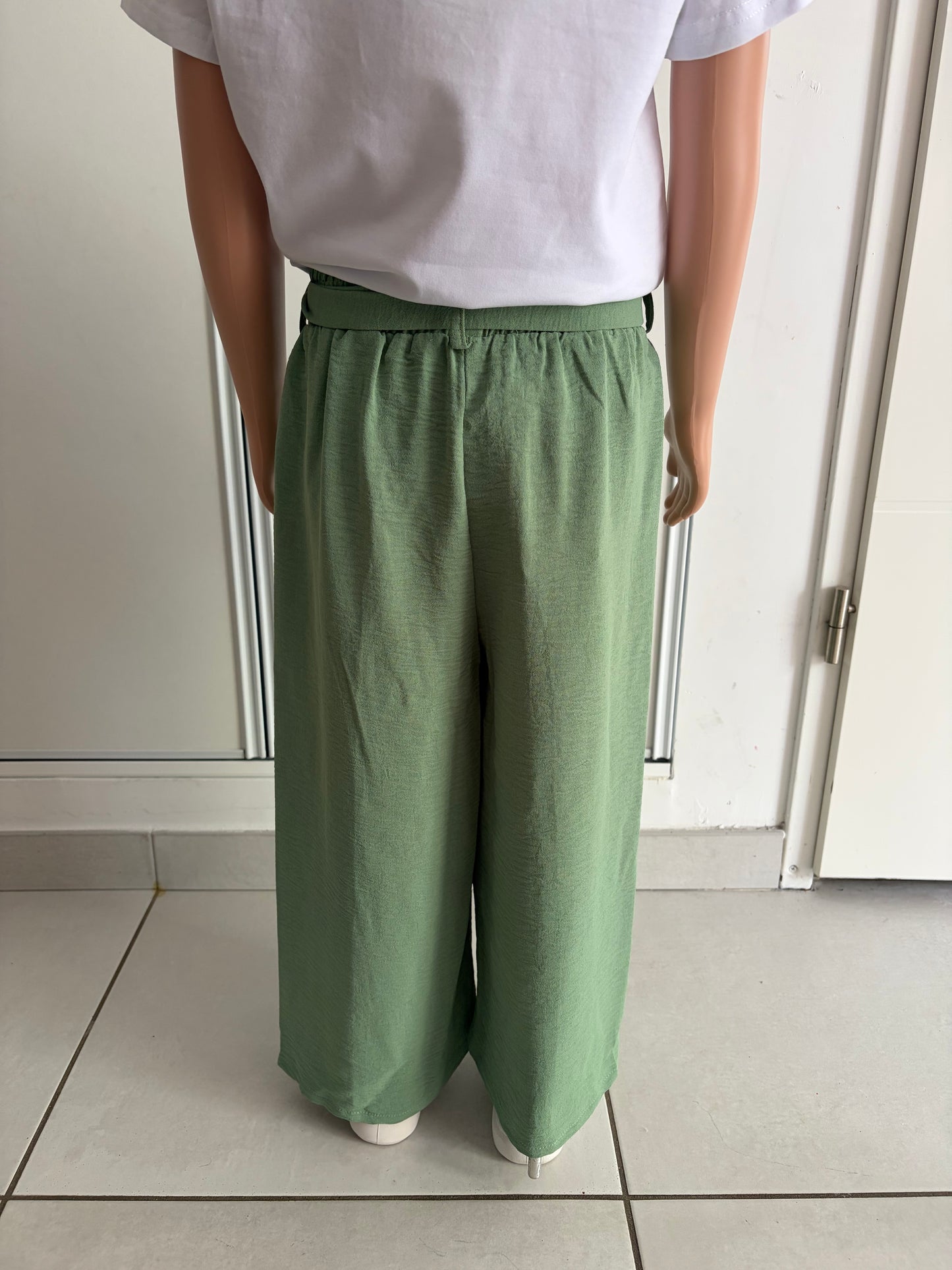 Pantalon vert fluide