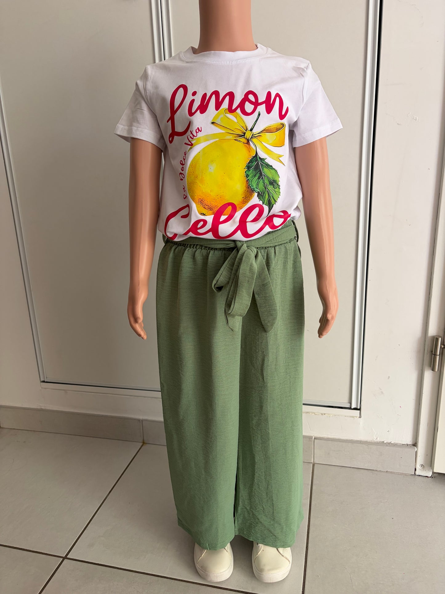 Pantalon vert fluide