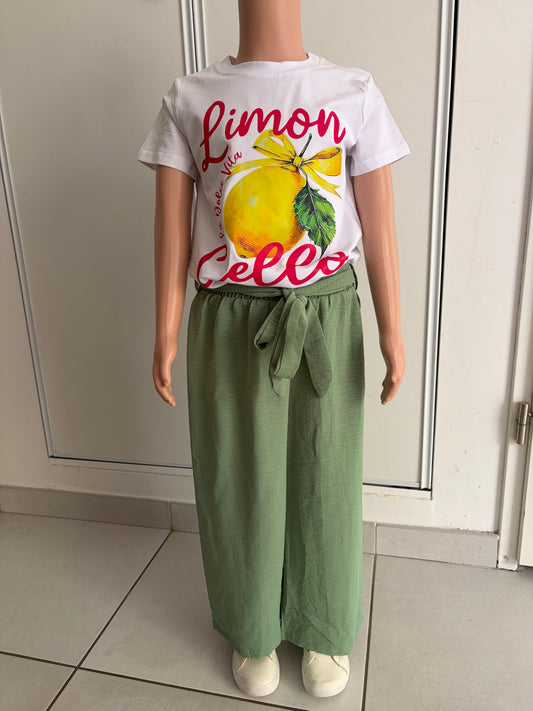 Pantalon vert fluide