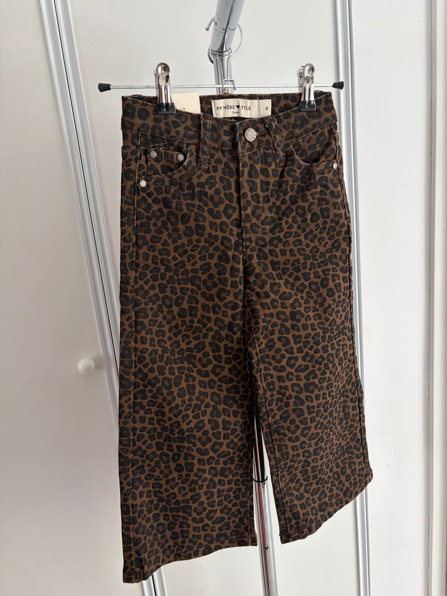 Jeans imprimer léopard