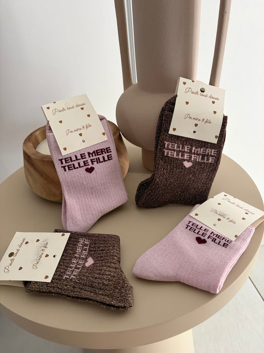 Chaussettes « telle mère telle fille »