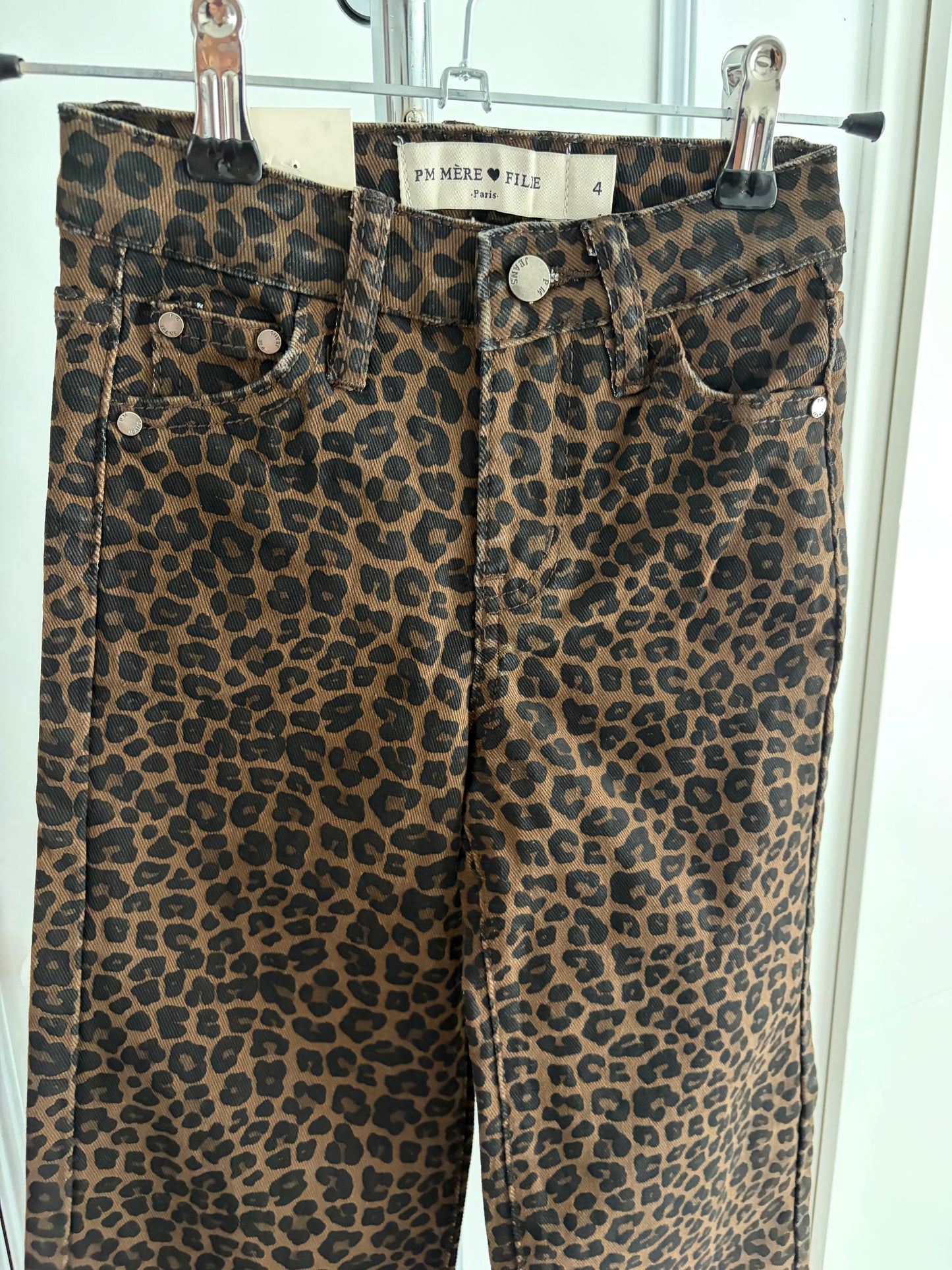Jeans imprimer léopard