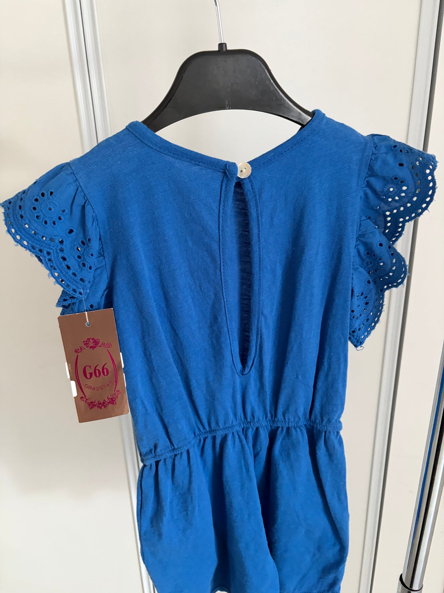 Combinaison short bleue