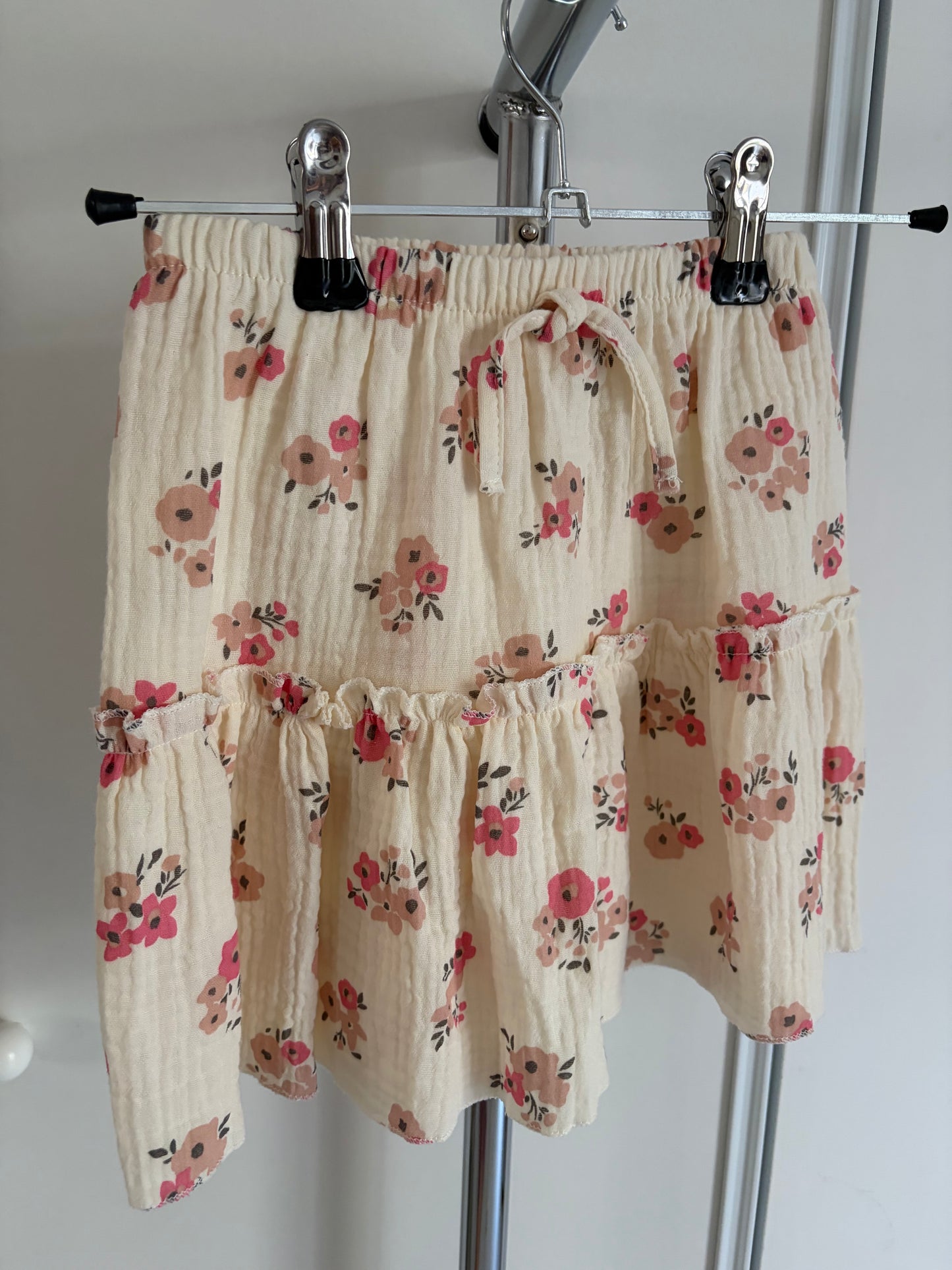Jupe gaze de coton fleurie 🌺