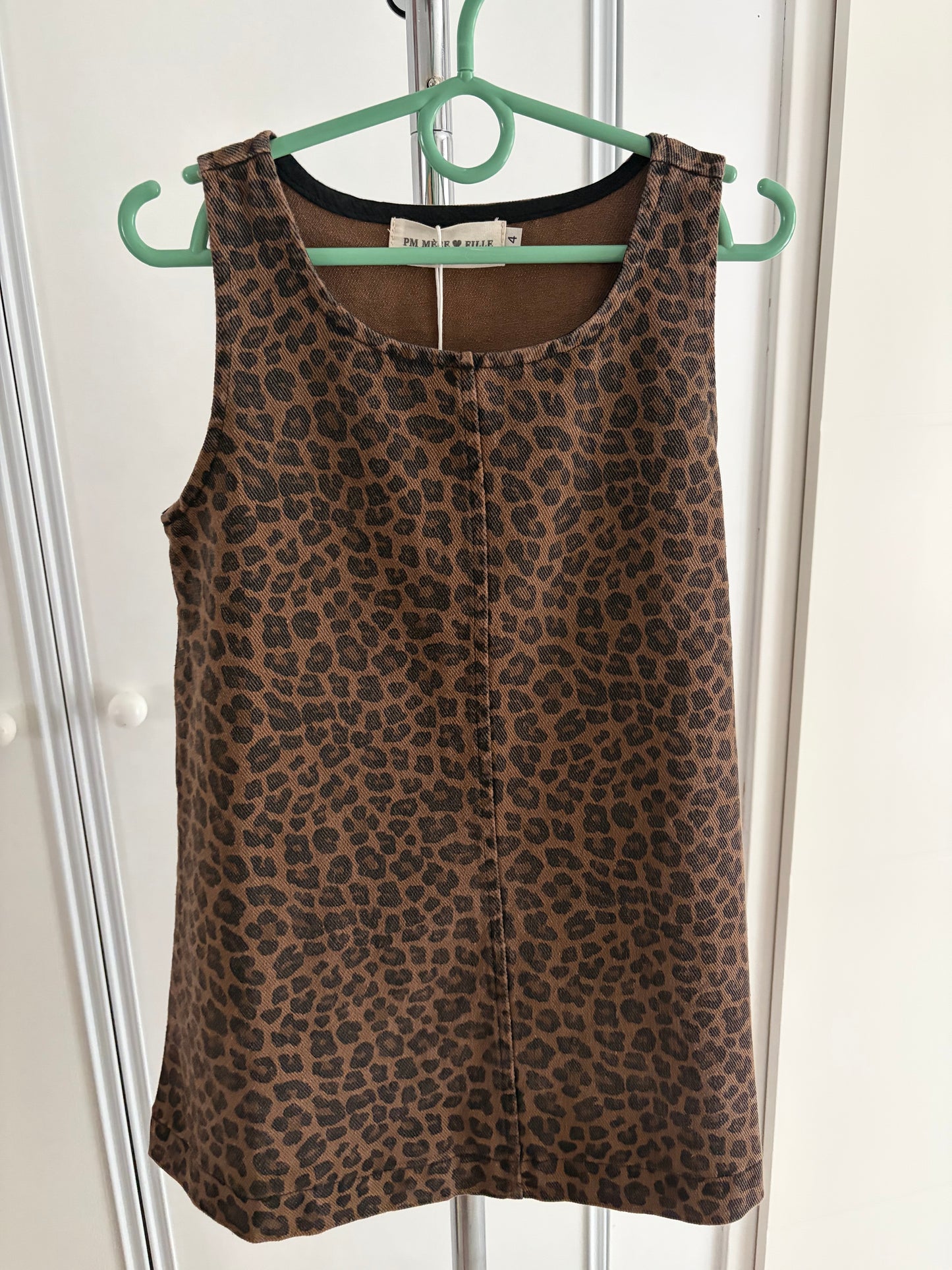 Robe en jeans « léopard »