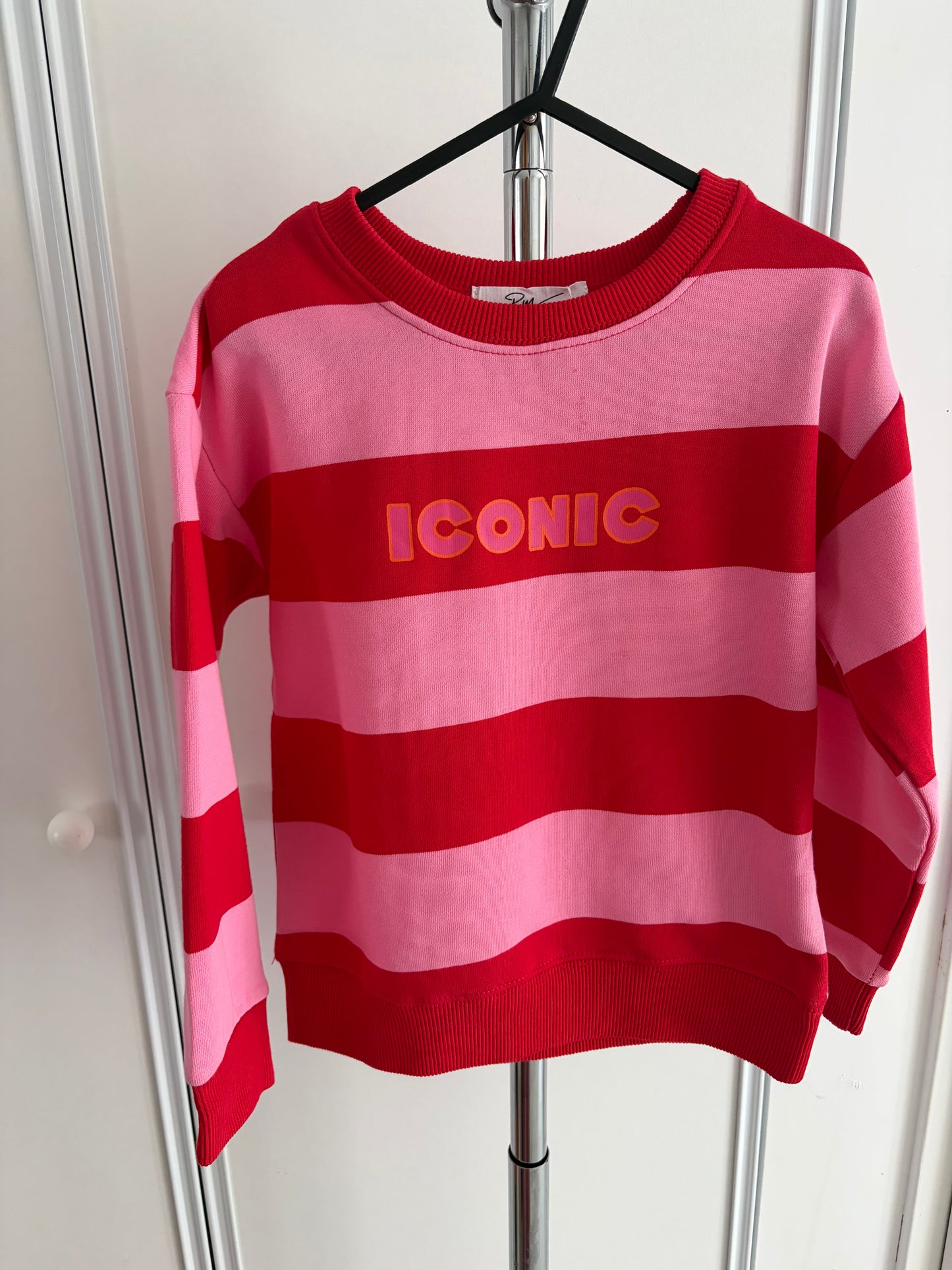 Sweat « ICONIC » rose et rouge