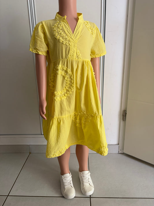 Robe jaune évasé 💛