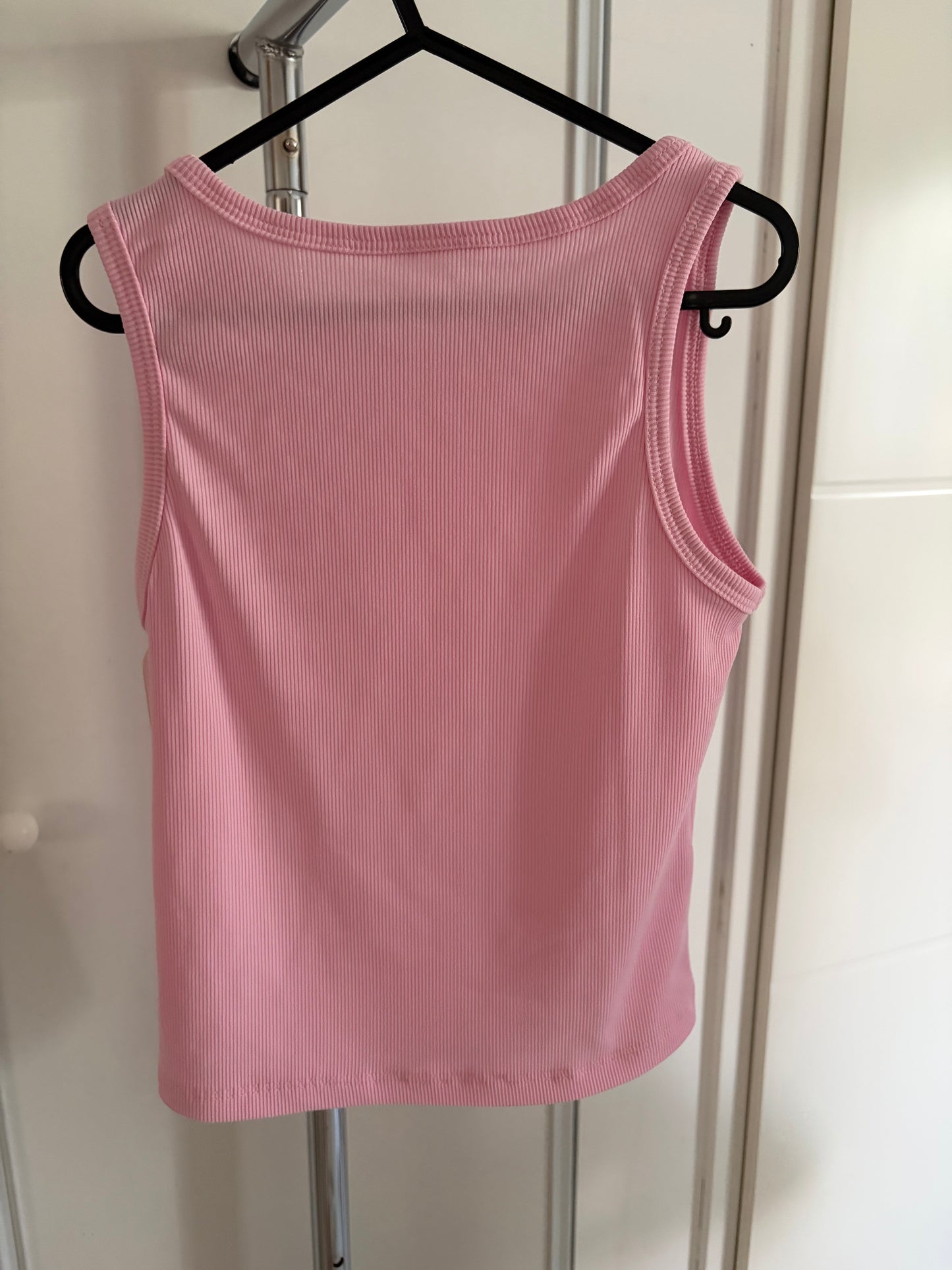 Débardeur rose et blanc