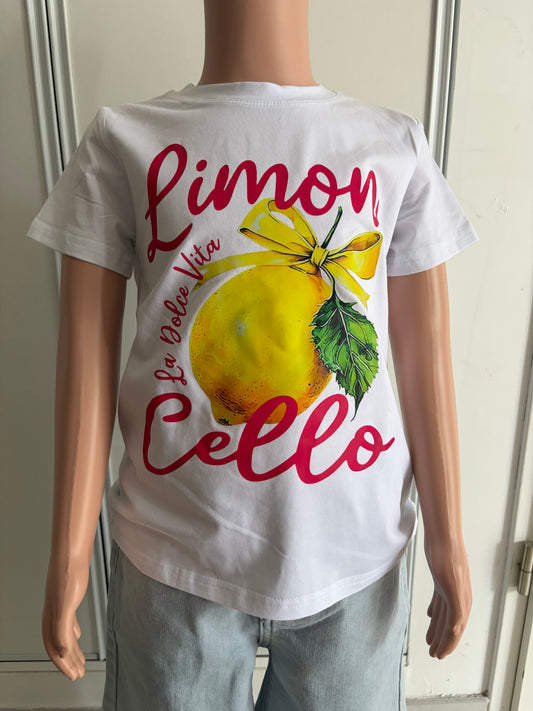 Tee-shirt blanc «  limon cello »