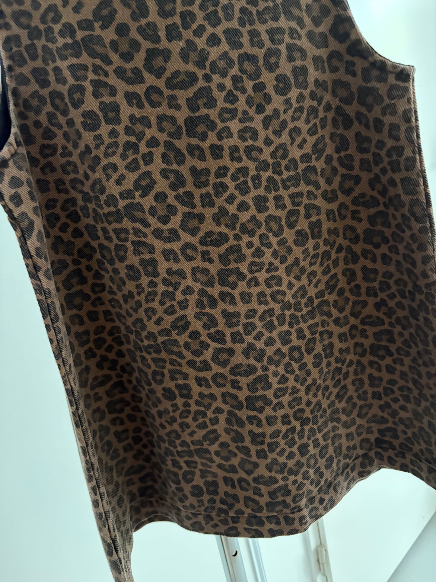Robe en jeans « léopard »