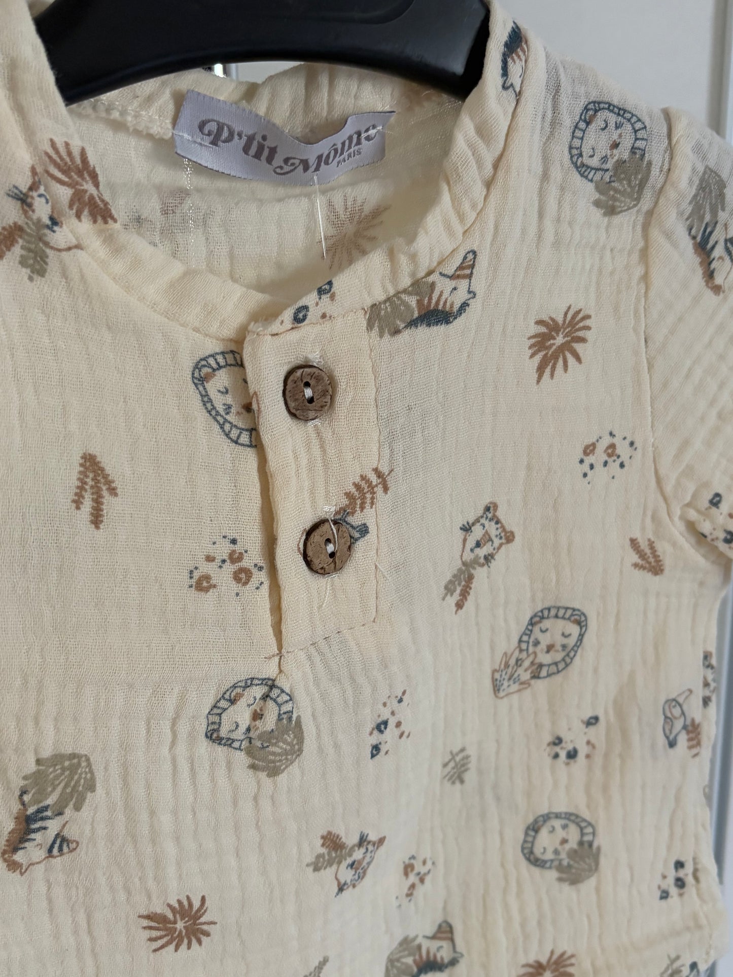Ensemble tee-shirt / short safari