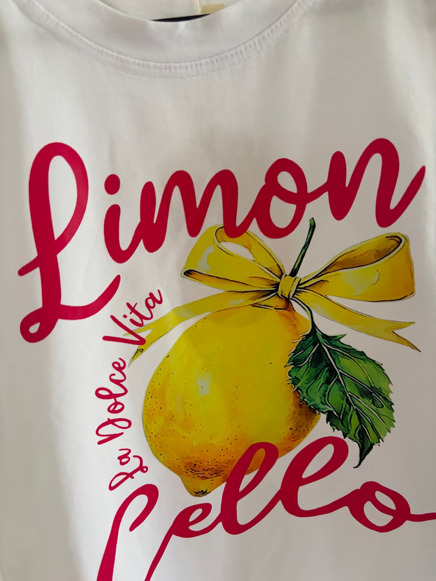 Tee-shirt blanc «  limon cello »