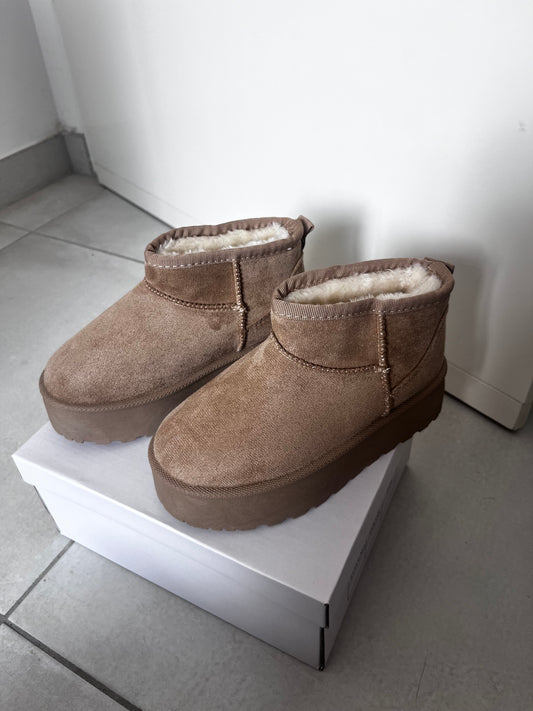 Bottines fourrées kaki