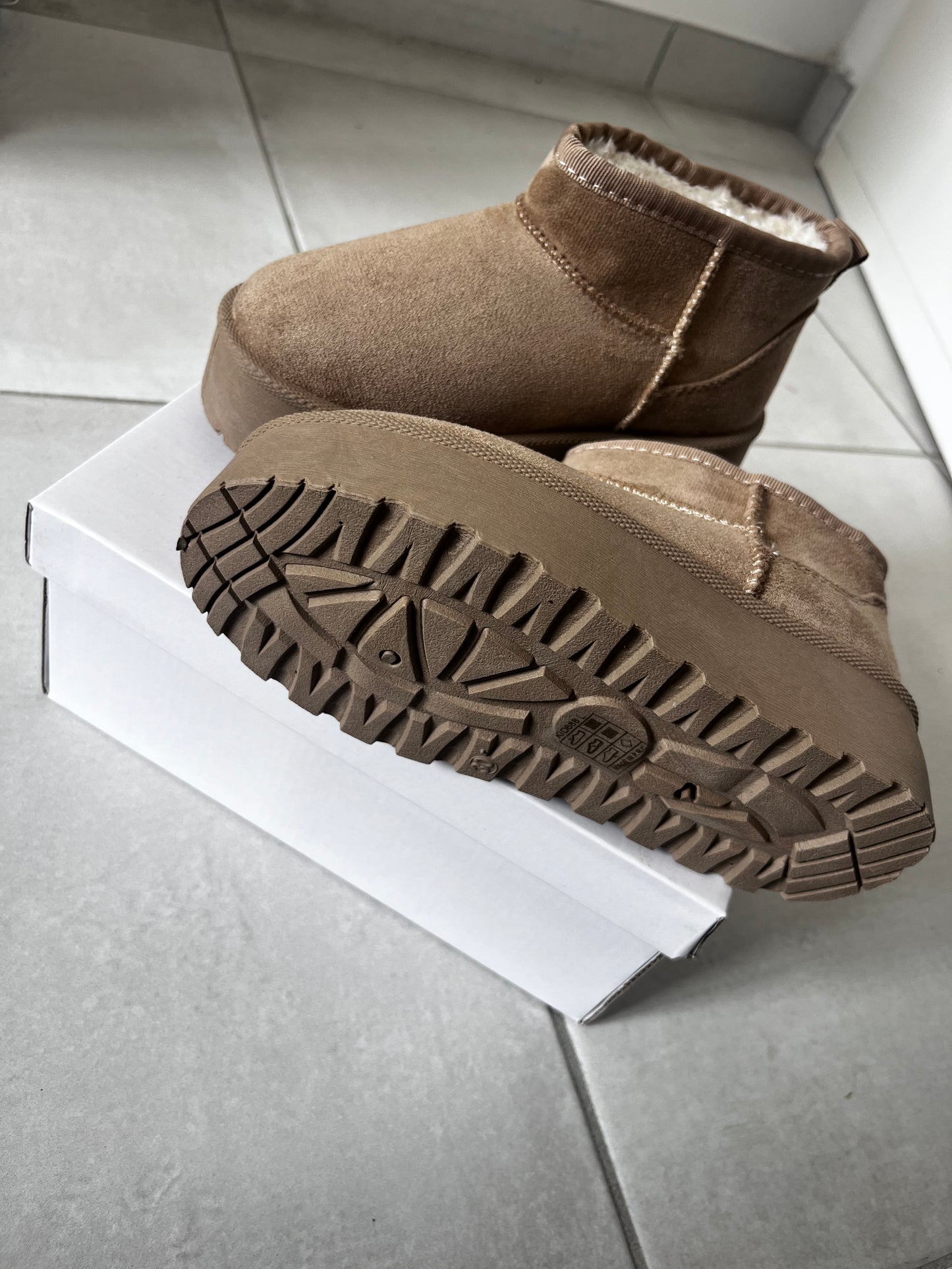Bottines fourrées kaki