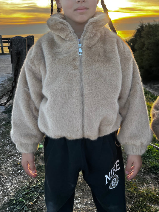 Veste effet fourrure