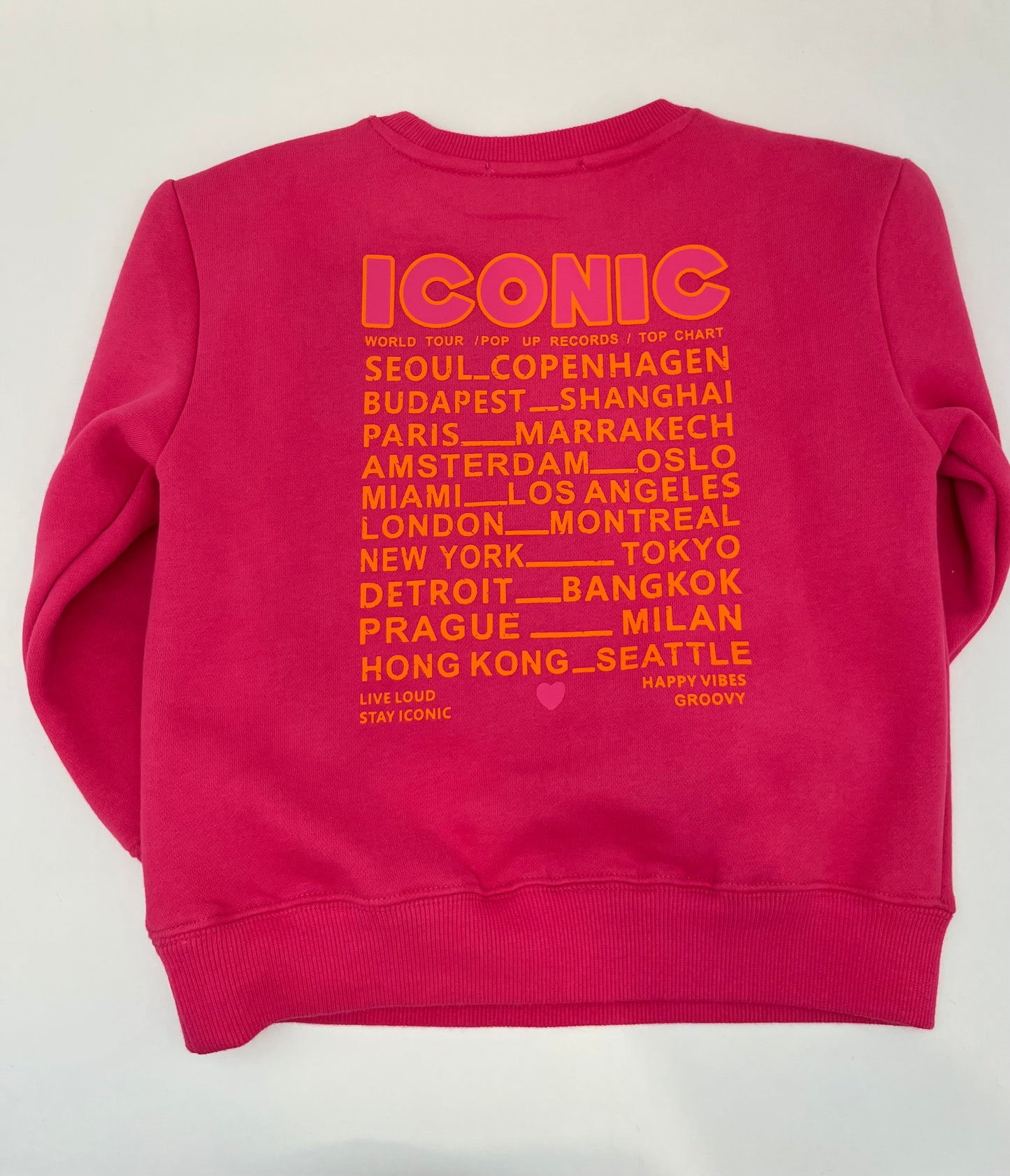 Sweat enfant rose « ICONIC »