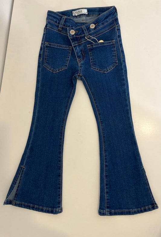 Jean bleu coupe évasée ( flare )